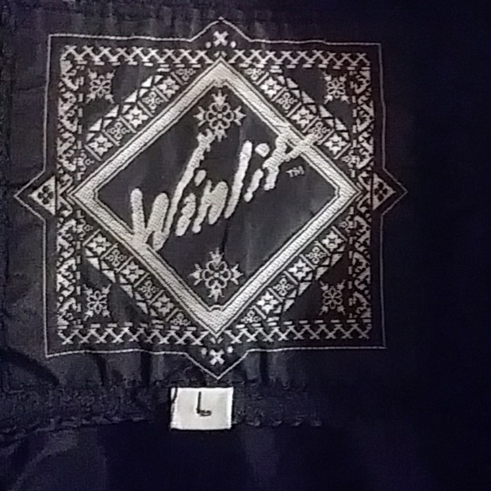SALE Black leather car coat. - Picture 7 of 8